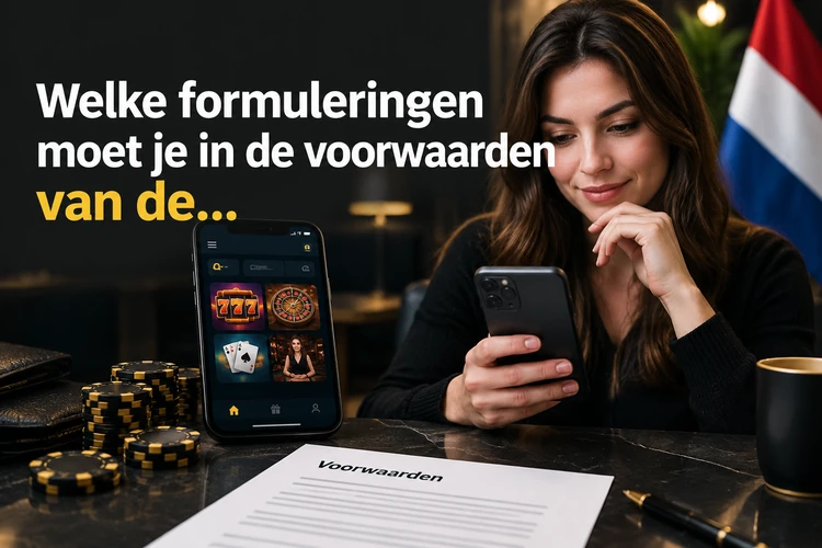 Welke formuleringen moet je in de voorwaarden van de TweedBet-app zoeken?