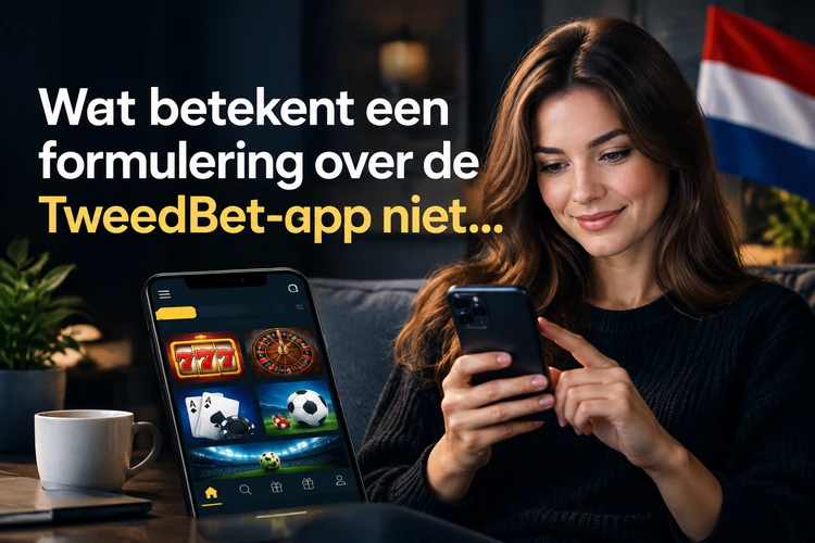Wat betekent een formulering over de TweedBet-app niet automatisch?
