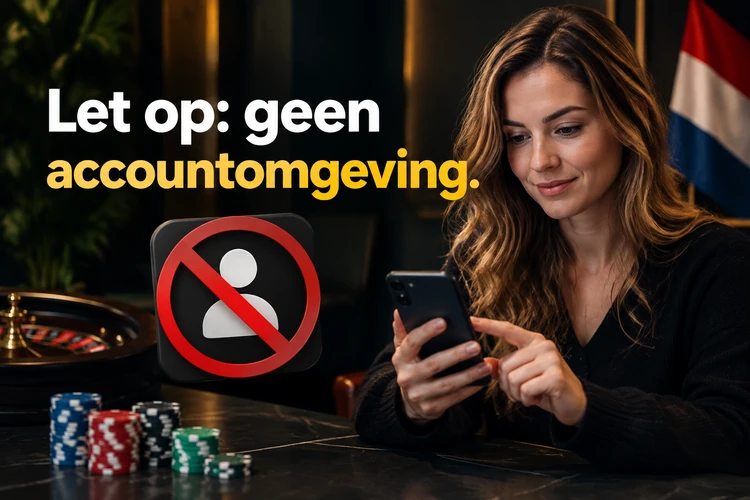 Let op: geen accountomgeving